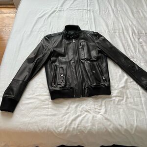 Black Leather Men's Jacket